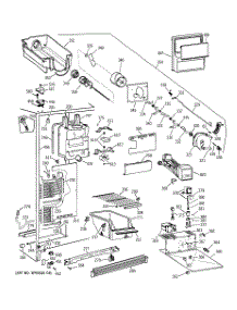 02 - Freezer Section parts for Ge Refrigerator CSX22GRBGWW from AppliancePartsPros.com