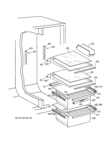 04 - Fresh Food Shelves parts for Ge Refrigerator CSX22GRBGWW from AppliancePartsPros.com
