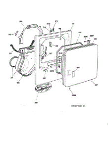 02 - Front Panel & Door parts for Ge Dryer NJSR453GW1WW from AppliancePartsPros.com