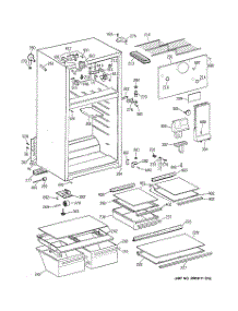 02 - Cabinet parts for Ge Refrigerator CTX18HABBRWW from AppliancePartsPros.com