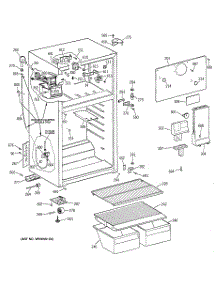 02 - Cabinet parts for Ge Refrigerator CTX16WIBHRWW from AppliancePartsPros.com