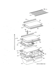 04 - Shelves parts for Ge Refrigerator CTX21GICBRWW from AppliancePartsPros.com