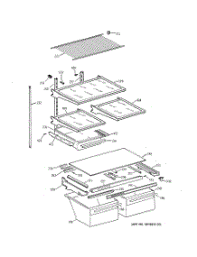 04 - Shelf Parts parts for Ge Refrigerator CTX18DIBQRWW from AppliancePartsPros.com