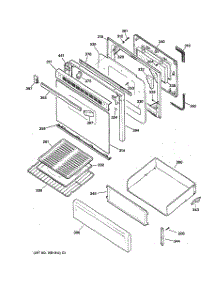03 - Door & Drawer Parts parts for Ge Range RGB745BEA3AD from AppliancePartsPros.com