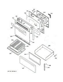 03 - Door & Drawer Parts parts for Ge Range RB787WC1WW from AppliancePartsPros.com
