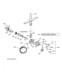03 - Motor-Pump Mechanism parts for Ge Dishwasher HDA2000F01BB from AppliancePartsPros.com