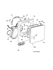 02 - Front Panel & Door parts for Ge Dryer NJSR453GW3WW from AppliancePartsPros.com