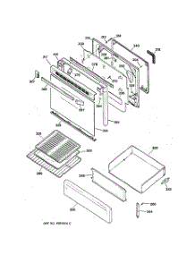 04 - Door & Drawer Parts parts for Ge Range RGB744BEA3AD from AppliancePartsPros.com