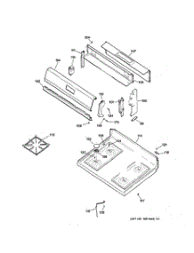 02 - Cooktop parts for Ge Range RGB530BEA3WH from AppliancePartsPros.com