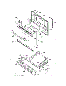 04 - Door & Drawer Parts parts for Ge Range RGB530BEA3WH from AppliancePartsPros.com