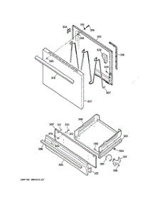 04 - Door & Drawer Parts parts for Ge Range RGB524PEA2AD from AppliancePartsPros.com
