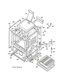 03 - Body Parts parts for Ge Range RGB628BEA2AD from AppliancePartsPros.com