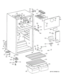 02 - Cabinet parts for Ge Refrigerator HTR17BBMBRAA from AppliancePartsPros.com