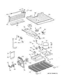 03 - Unit Parts parts for Ge Refrigerator HTR17BBMBLWW from AppliancePartsPros.com