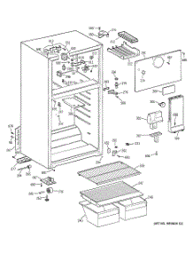 02 - Cabinet parts for Ge Refrigerator HTS17BBMBLWW from AppliancePartsPros.com