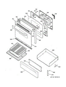 04 - Door & Drawer Parts parts for Ge Range RGB745WEA5WW from AppliancePartsPros.com
