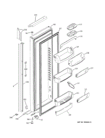 02 - Fresh Food Door parts for Ge Refrigerator PSI21MGMACC from AppliancePartsPros.com