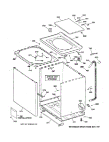 02 - Cabinet, Cover & Front Panel parts for Ge Washer VBXR1090B0CC from AppliancePartsPros.com