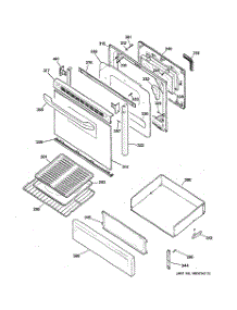 04 - Door & Drawer Parts parts for Ge Range RGB745BEA6WH from AppliancePartsPros.com