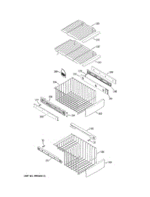 06 - Freezer Shelves parts for Ge Refrigerator PSS29NGMDCC from AppliancePartsPros.com