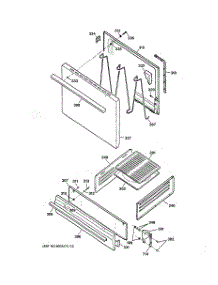 04 - Door & Drawer Parts parts for Ge Range JGBS02PPA4WH from AppliancePartsPros.com