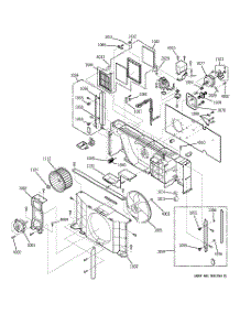 02 - Motor & Chassis Parts parts for Ge Air Conditioner AZ25E07D3CM1 from AppliancePartsPros.com