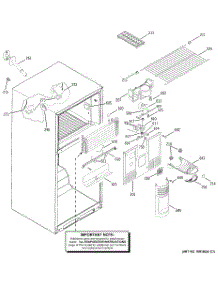 02 - Freezer Section parts for Ge Refrigerator HTS18BBMBRWW from AppliancePartsPros.com