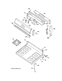 02 - Control Panel & Cooktop parts for Ge Range RGB526PEA5WH from AppliancePartsPros.com