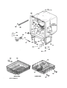 02 - Body Parts parts for Ge Dishwasher HDA2000G00CC from AppliancePartsPros.com
