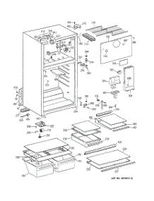 02 - Cabinet parts for Ge Refrigerator HTS16HBMBRCC from AppliancePartsPros.com