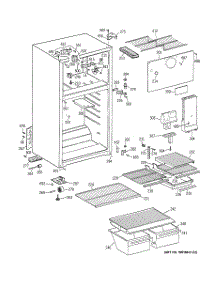 02 - Cabinet parts for Ge Refrigerator HTT18EBMDRWW from AppliancePartsPros.com