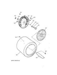 04 - Drum parts for Ge Dryer DPSQ495ET5WW from AppliancePartsPros.com