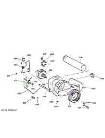 02 - Blower & Motor Assembly parts for Ge Dryer DBXR453GT5WB from AppliancePartsPros.com