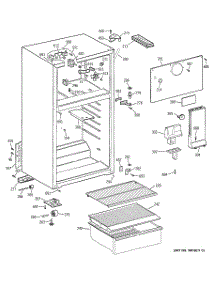 02 - Cabinet parts for Ge Refrigerator HTR15ABMDRCC from AppliancePartsPros.com