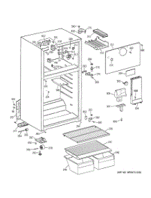 02 - Cabinet parts for Ge Refrigerator HTS15BBMDRWW from AppliancePartsPros.com