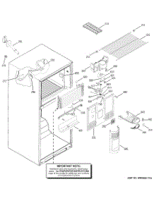 03 - Freezer Section parts for Ge Refrigerator HTS18GBMCRCC from AppliancePartsPros.com