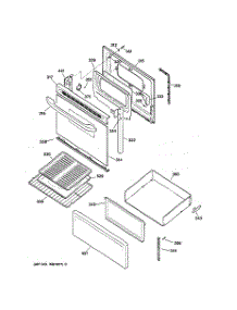 03 - Door & Drawer Parts parts for Ge Range RB536BC2AD from AppliancePartsPros.com