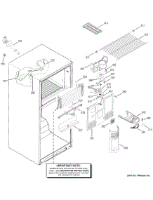 02 - Freezer Section parts for Ge Refrigerator HTS18BBMDLCC from AppliancePartsPros.com