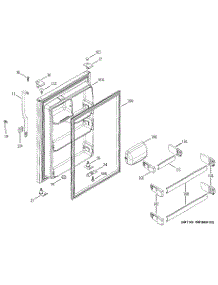 02 - Fresh Food Door parts for Ge Refrigerator HTS18BCMDRWW from AppliancePartsPros.com