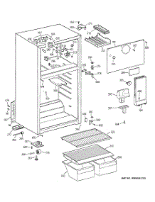02 - Cabinet parts for Ge Refrigerator HTS16BBMFLWW from AppliancePartsPros.com