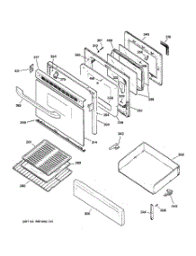 04 - Door & Drawer Parts parts for Ge Range RGB746HED3CT from AppliancePartsPros.com
