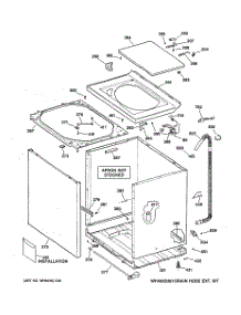 02 - Cabinet, Cover & Front Panel parts for Ge Washer VBXR1090B3CC from AppliancePartsPros.com