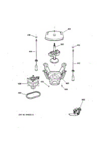 04 - Suspension, Pump & Drive Components parts for Ge Washer VBXR1090B3WW from AppliancePartsPros.com