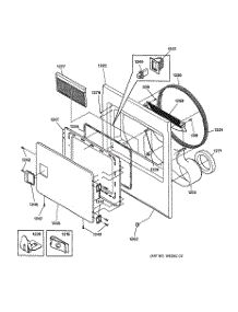 02 - Front Panel & Door parts for Ge Dryer NVL333GY0AA from AppliancePartsPros.com