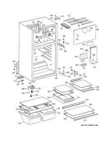 02 - Cabinet parts for Ge Refrigerator HTS16HBMDRAA from AppliancePartsPros.com