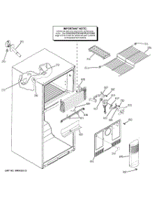 02 - Freezer Section parts for Ge Refrigerator HTS18BBPALCC from AppliancePartsPros.com