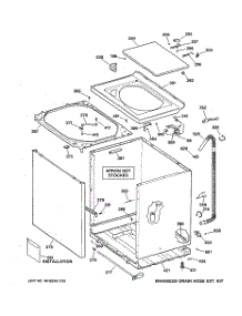02 - Cabinet, Cover & Front Panel parts for Ge Washer VBXR1090B4CC from AppliancePartsPros.com