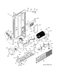 08 - Sealed System & Mother Board parts for Ge Refrigerator HST22IFMAWW from AppliancePartsPros.com