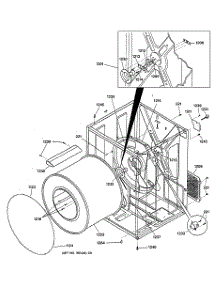 03 - Cabinet & Drum parts for Ge Dryer NVL333GB6CC from AppliancePartsPros.com
