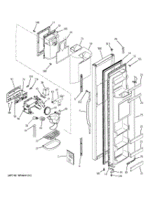04 - Freezer Door parts for Ge Refrigerator HST22IFMCWW from AppliancePartsPros.com